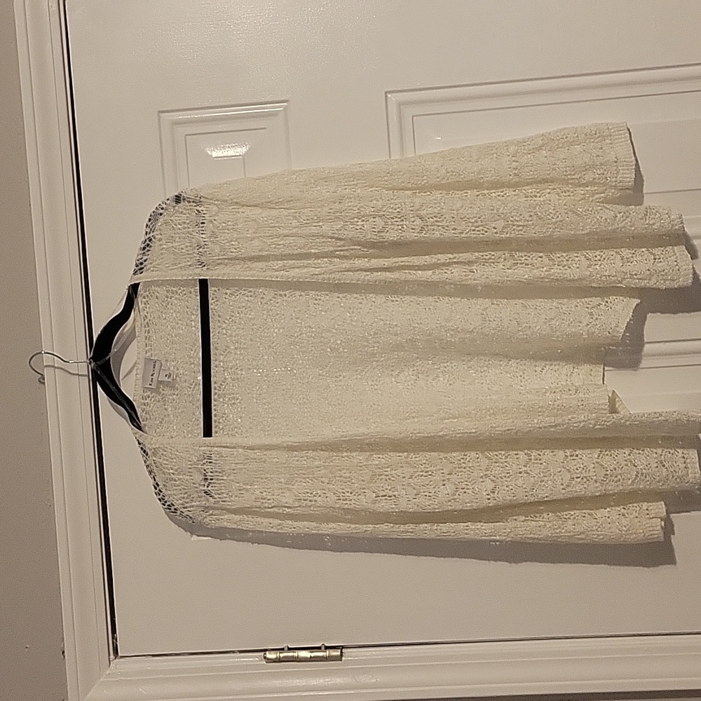 Kim Rogers crochet lace cardigan